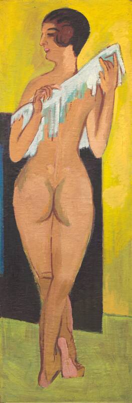 Nude Figure [reverse] by Ernst Ludwig Kirchner, 1907