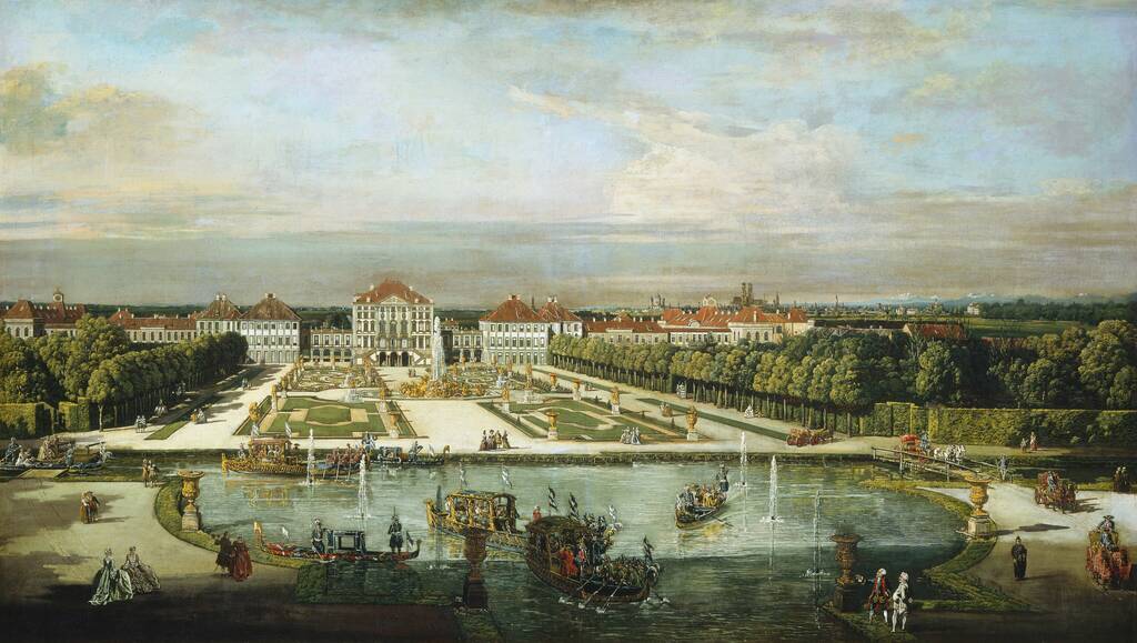 Nymphenburg Palace, Munich by Bernardo Bellotto, c. 1761