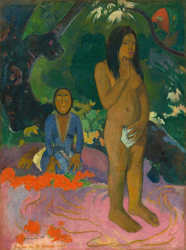 Parau na te Varua ino (Words of the Devil) by Paul Gauguin, 1892