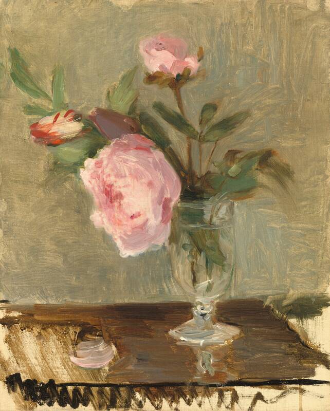 Peonies by Berthe Morisot, c. 1869