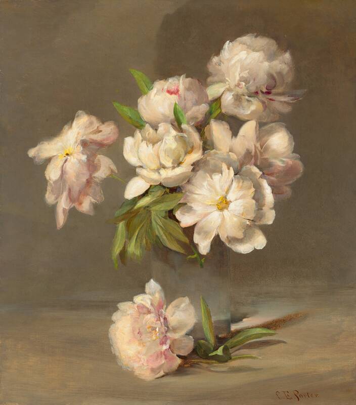 Peonies in a Vase by Charles Ethan Porter, c. 1885