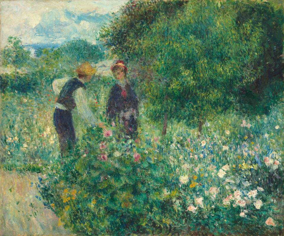 Picking Flowers by Auguste Renoir, 1875