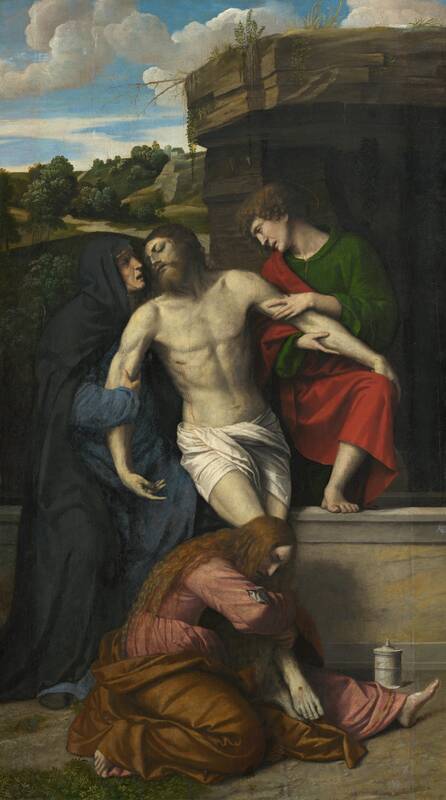 Pietà by Moretto da Brescia, 1520s