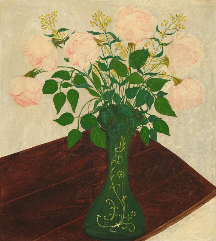 Pink Roses by American 19th Century, fourth quarter 19th century