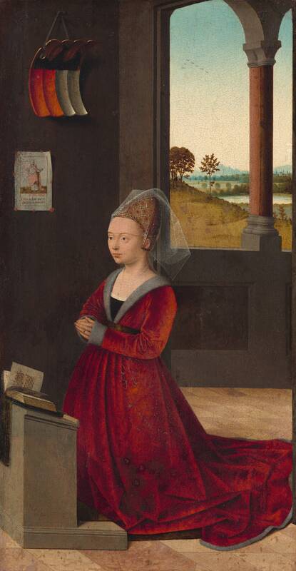 Portrait of a Female Donor by Petrus Christus, c. 1455
