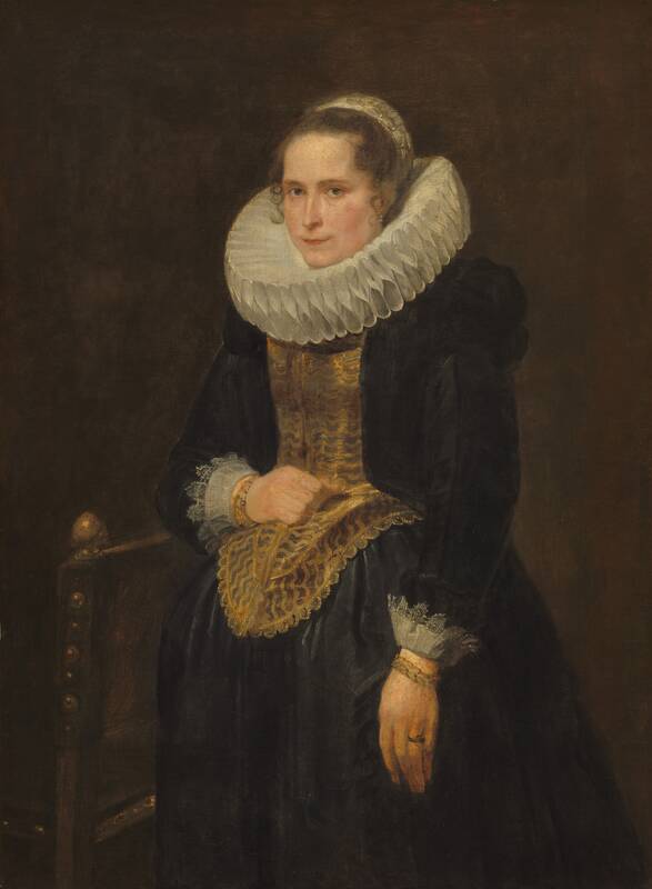 Portrait of a Flemish Lady by Sir Anthony van Dyck, probably 1618