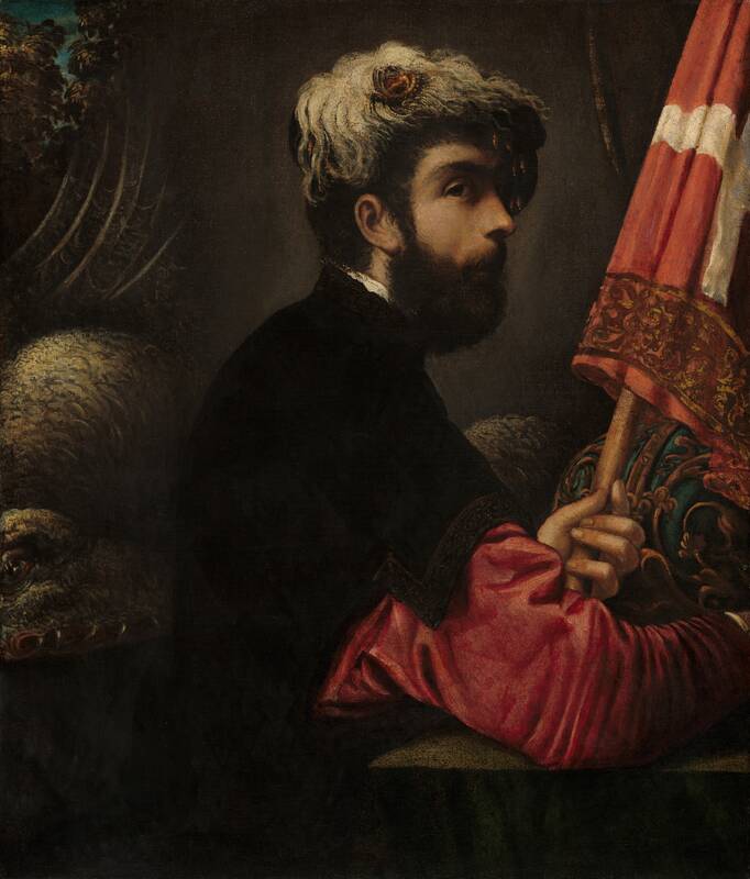 Portrait of a Man as Saint George by Giuseppe Caletti, c. 1620s