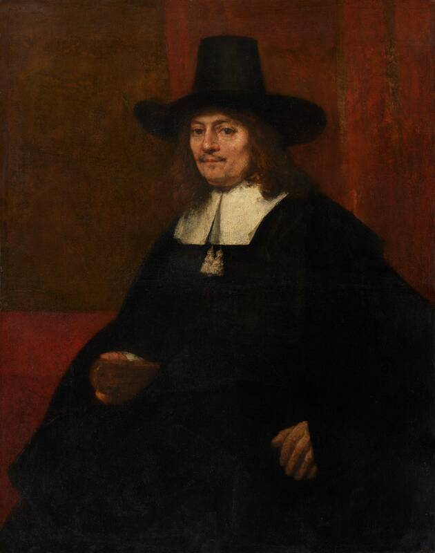 Portrait of a Man in a Tall Hat by Rembrandt van Rijn, c. 1663
