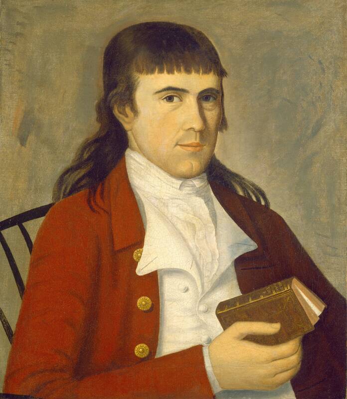 Portrait of a Man in Red by The Sherman Limner, c. 1785/1790