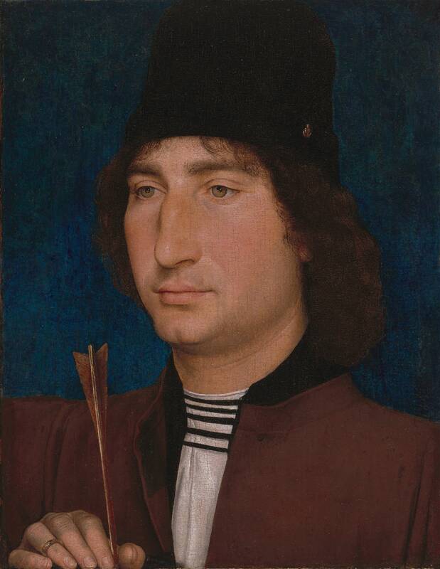 Portrait of a Man with an Arrow by Hans Memling, c. 1470/1475