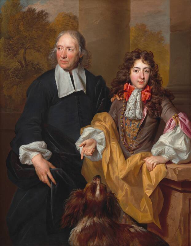 Portrait of a Young Man and His Tutor by Nicolas de Largillierre, 1685