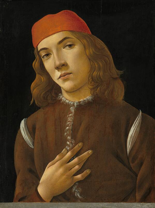 Portrait of a Youth by Sandro Botticelli, c. 1482/1485