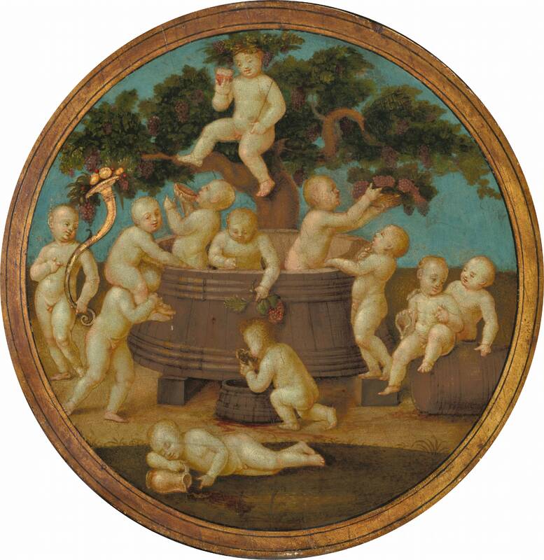 Putti with a Wine Press by Anonymous Artist, c. 1500