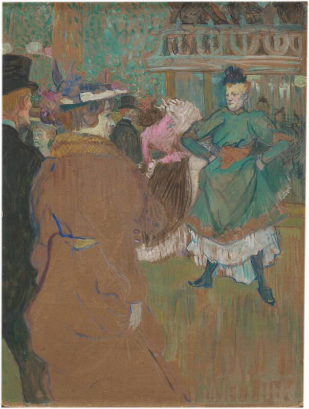 Quadrille at the Moulin Rouge by Henri de Toulouse-Lautrec, 1892