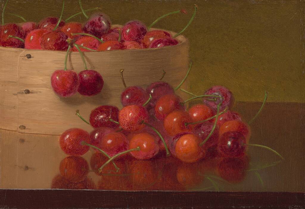 Red Cherries by Robert Spear Dunning, 1866