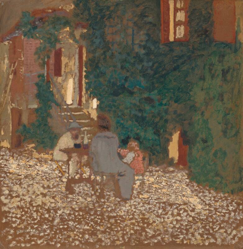 Repast in a Garden by Edouard Vuillard, 1898