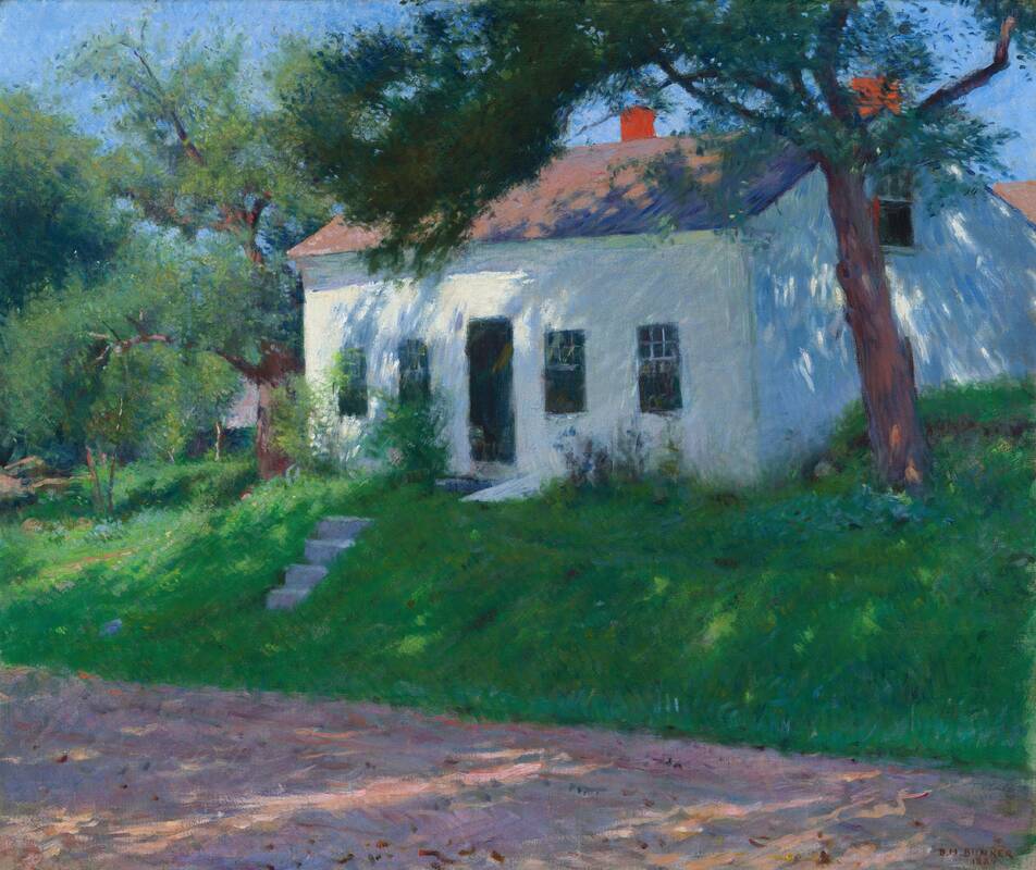 Roadside Cottage by Dennis Miller Bunker, 1889