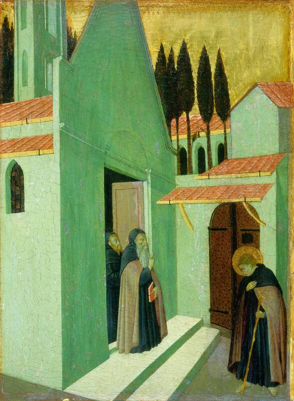 Saint Anthony Leaving His Monastery by Master of the Osservanza, c. 1430/1435