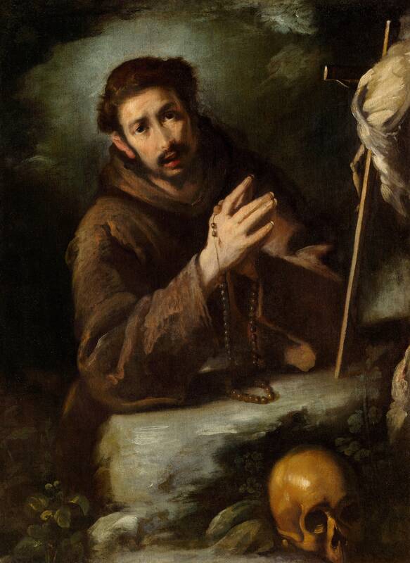 Saint Francis in Prayer by Bernardo Strozzi, c. 1620/1630