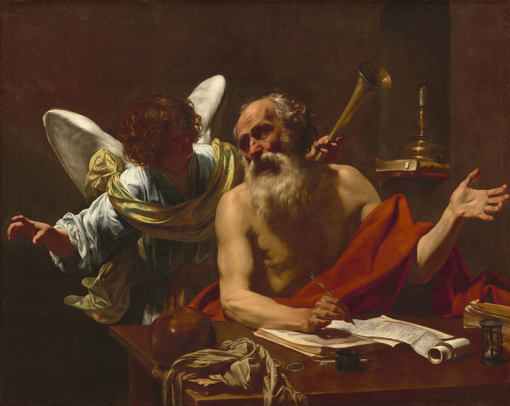 Saint Jerome and the Angel by Simon Vouet, c. 1622/1625