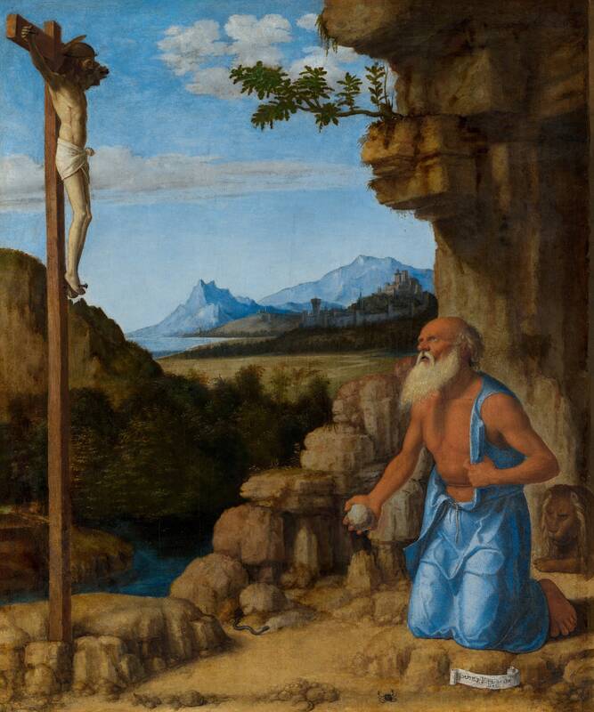 Saint Jerome in the Wilderness by Cima da Conegliano, c. 1500/1505