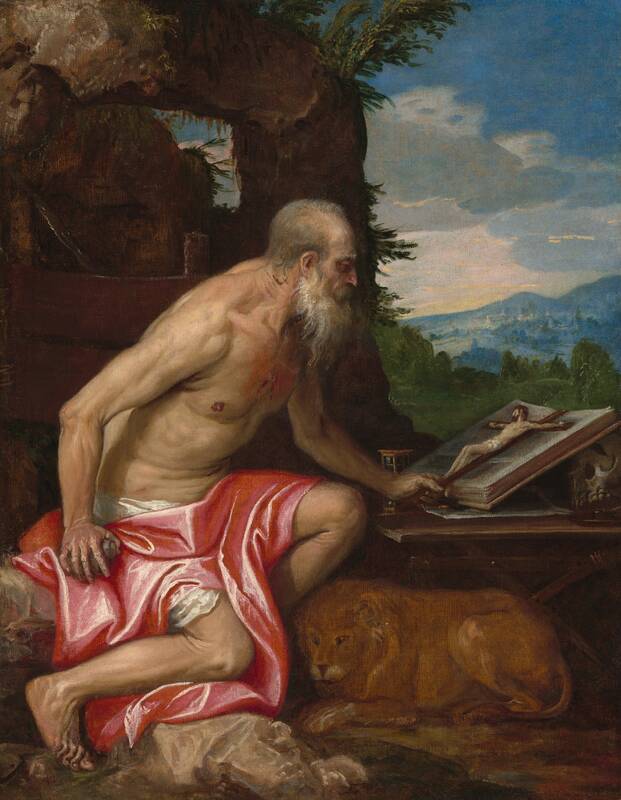 Saint Jerome in the Wilderness by Veronese, c. 1575/1585