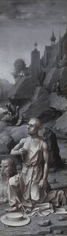 Saint Jerome Penitent [right panel] by Jan Gossaert, c. 1509/1512