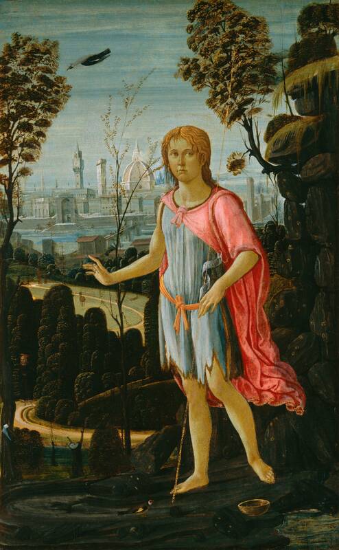 Saint John the Baptist by Jacopo del Sellaio, c. 1480