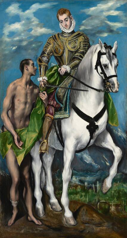 Saint Martin and the Beggar by El Greco, 1597/1599