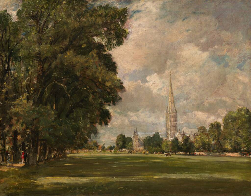 Salisbury Cathedral from Lower Marsh Close by John Constable, 1820