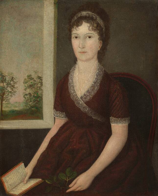 Sarah Ogden Gustin by Joshua Johnson, c. 1805