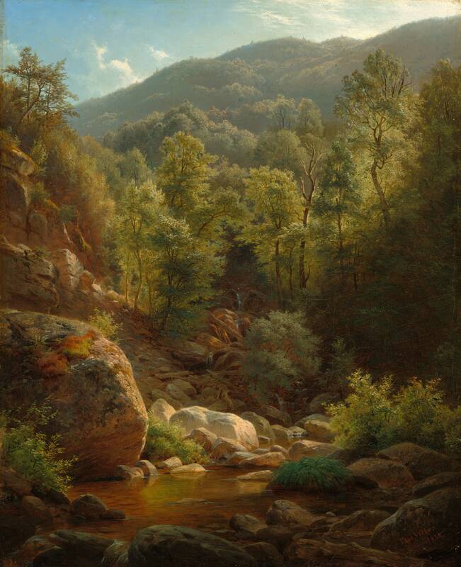 Scene in the Catskills by Paul Weber, 1858