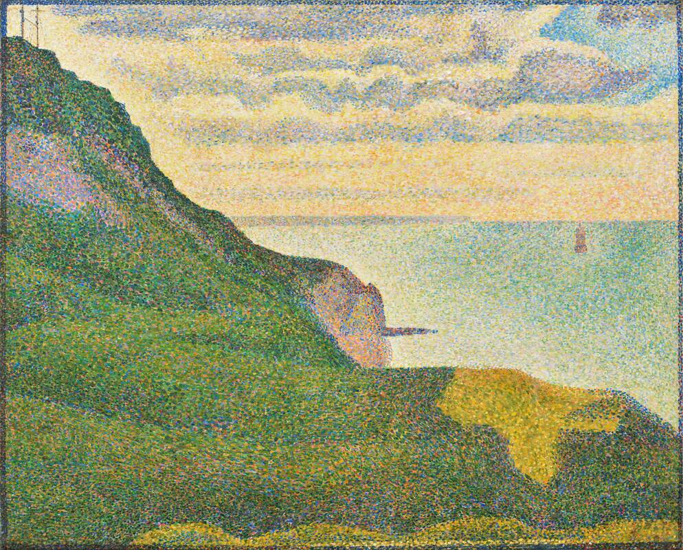 Seascape at Port-en-Bessin, Normandy by Georges Seurat, 1888