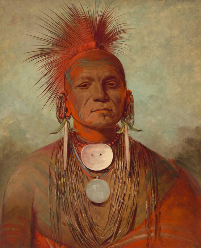 See-non-ty-a, an Iowa Medicine Man by George Catlin, 1844/1845