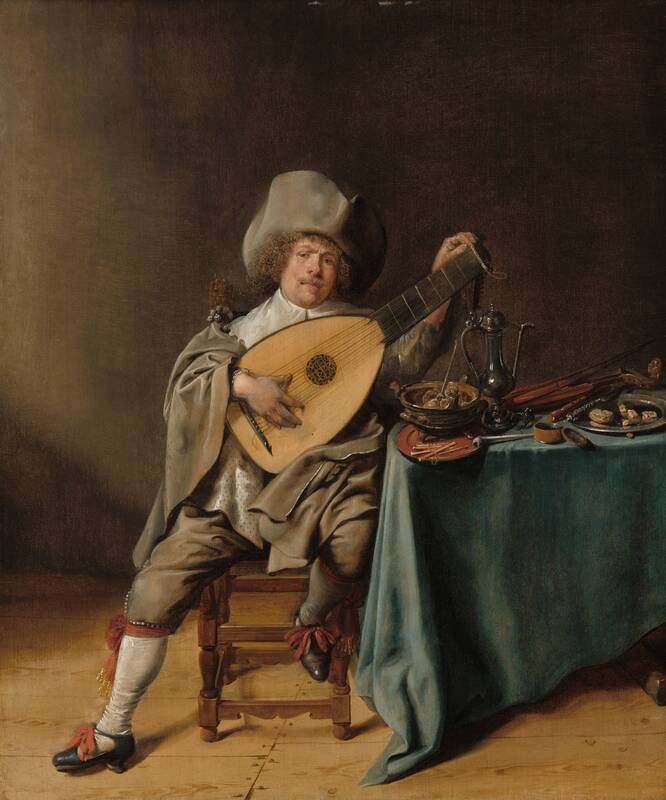 Self-Portrait as a Lute Player by Jan Miense Molenaer, c. 1637/1638