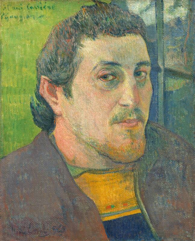 Self-Portrait Dedicated to Carrière by Paul Gauguin, 1888 or 1889