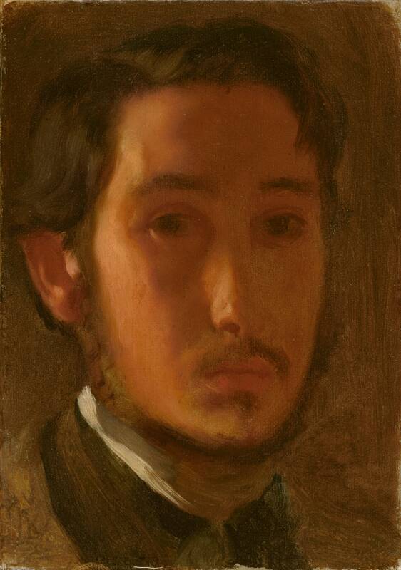 Self-Portrait with White Collar by Edgar Degas, c. 1857