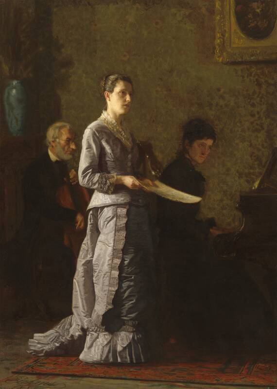 Singing a Pathetic Song by Thomas Eakins, 1881
