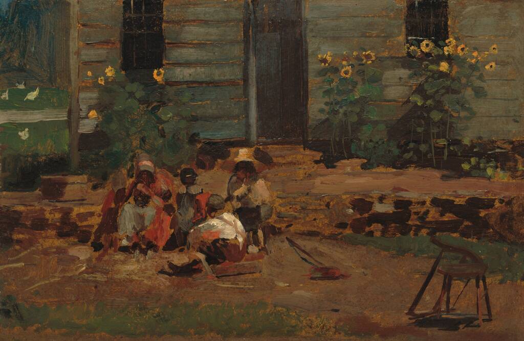 Sketch of a Cottage Yard by Winslow Homer, c. 1876