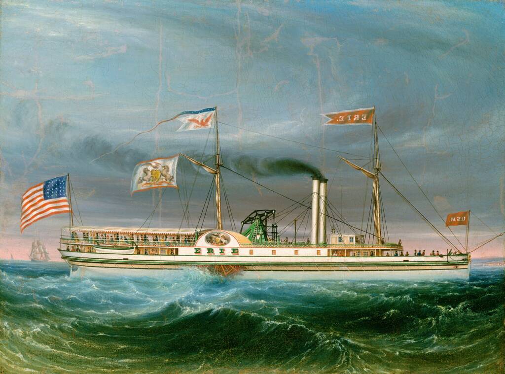 Steamship "Erie" by American 19th Century, probably 1837