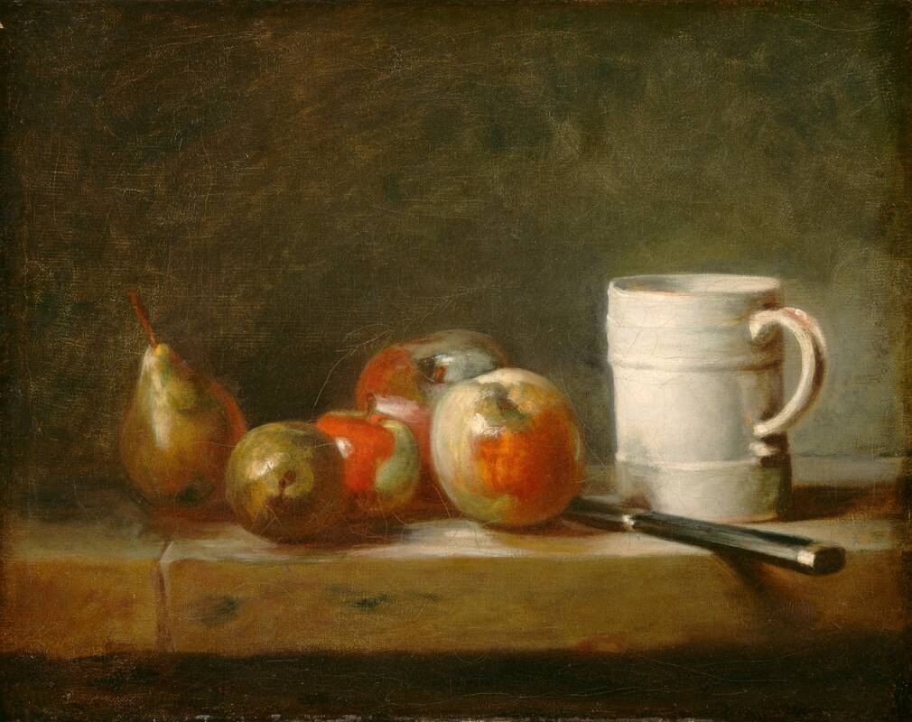 Still Life with a White Mug by Jean Siméon Chardin, c. 1764
