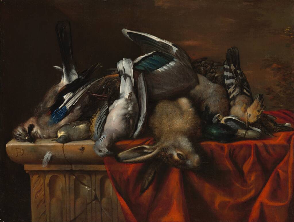 Still Life with Trophies of the Hunt by Pierre Dupuis, 17th century