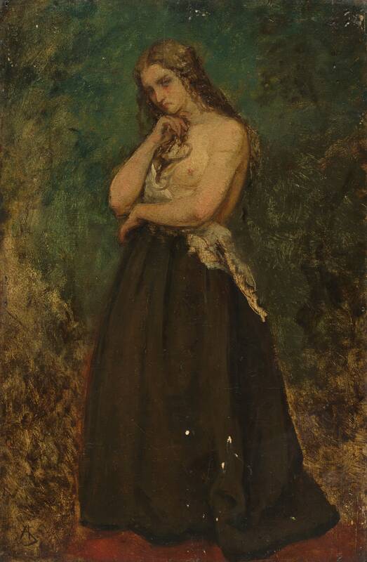 Study of a Model by Alfred Stevens, null