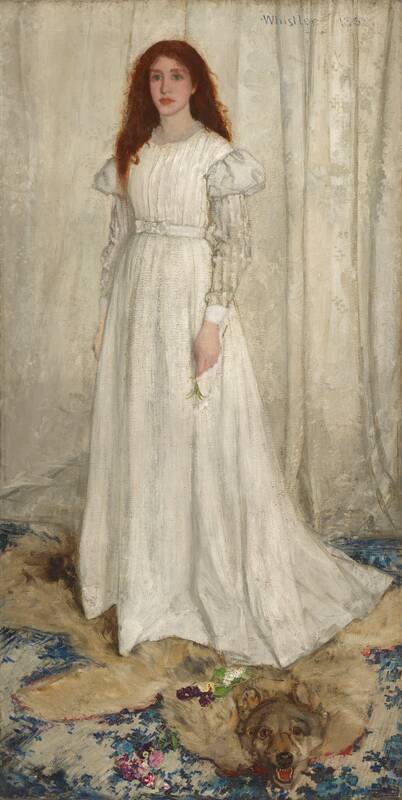 Symphony in White, No. 1: The White Girl by James McNeill Whistler, 1861-1863, 1872