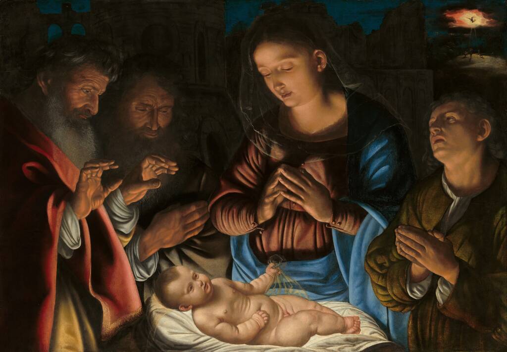 The Adoration of the Shepherds by Giovanni Girolamo Savoldo, 1530s