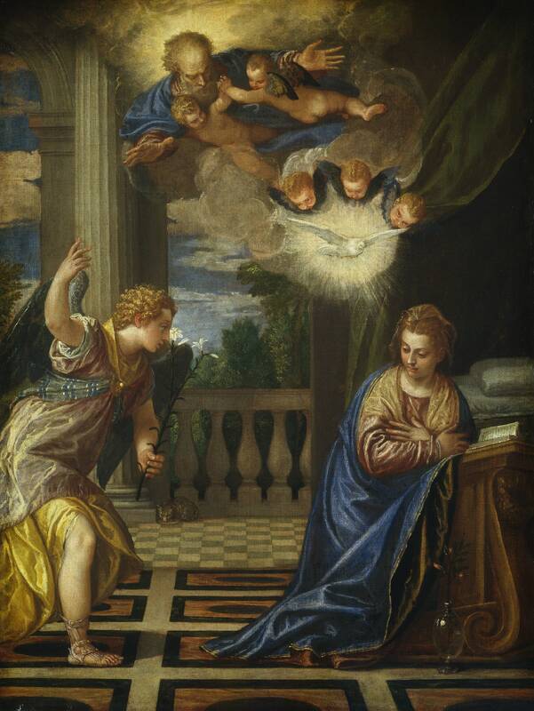 The Annunciation by Veronese, c. 1583/1584