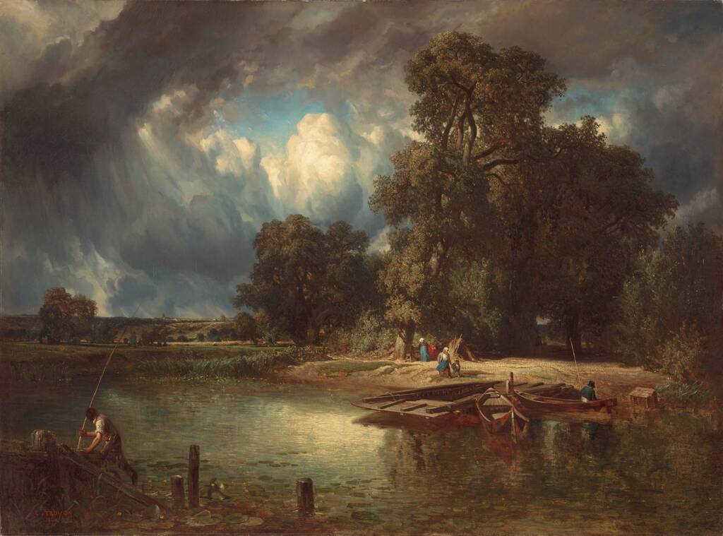 The Approaching Storm by Constant Troyon, 1849