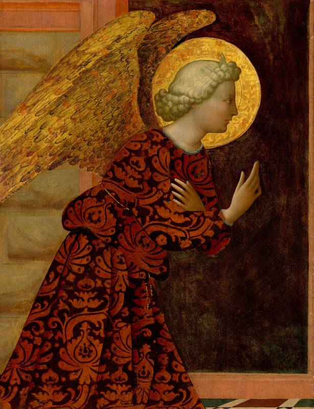 The Archangel Gabriel by Masolino da Panicale, c. 1430