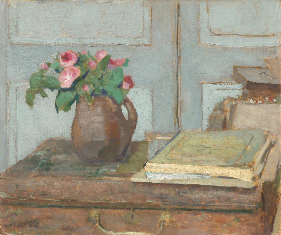 The Artist's Paint Box and Moss Roses by Edouard Vuillard, 1898