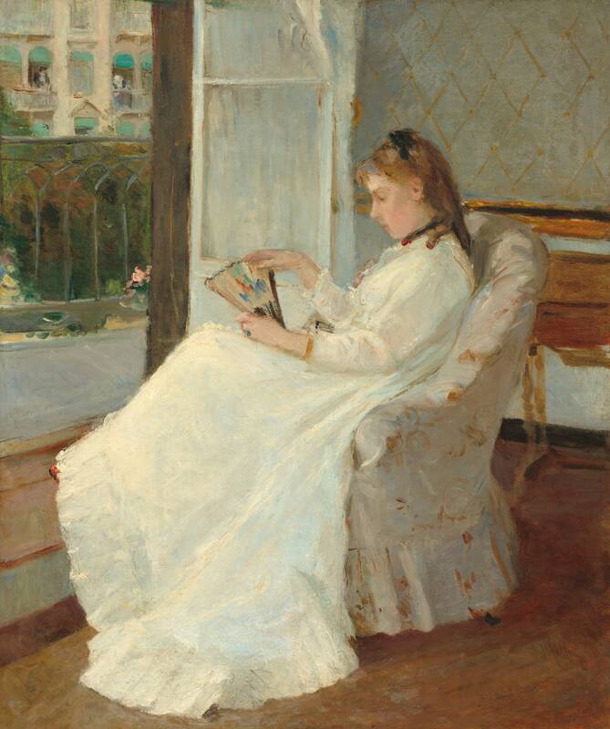 The Artist's Sister at a Window by Berthe Morisot, 1869